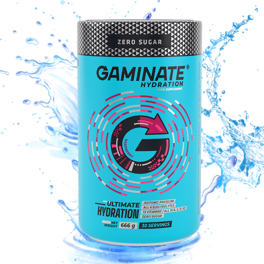 GAMINATE HYDRATION toți 6 electroliți + 13 vitaminele, izotonic de hidratare cu minerale  în concentrații ridicate