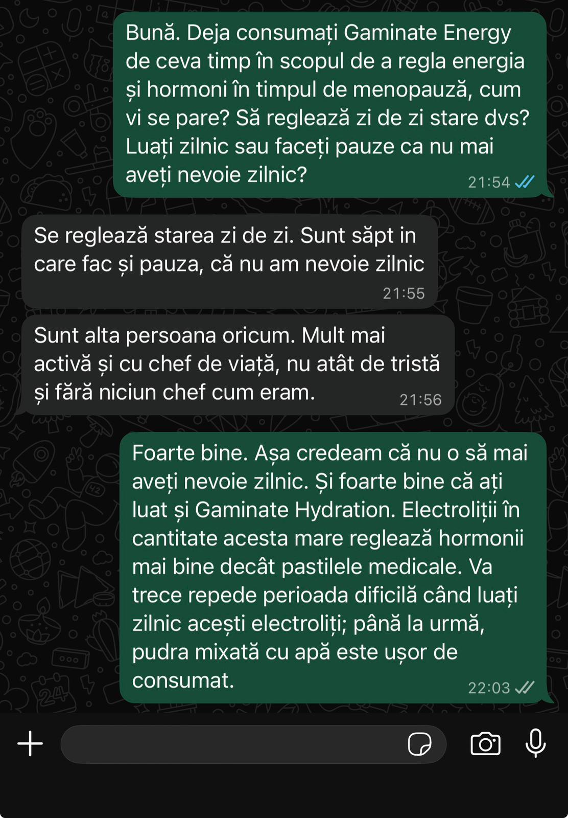 GAMINATE HYDRATION toți 6 electroliți + 13 vitaminele, izotonic de hidratare cu minerale  în concentrații ridicate