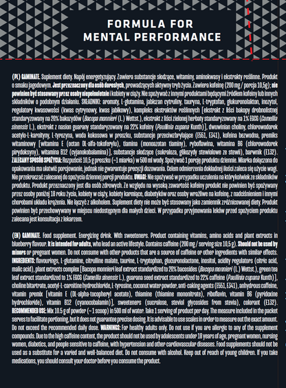 Gaminate Energy – Supliment Energizant pentru creier | Concentrare și energie mentala si fizica| 0% zahăr |